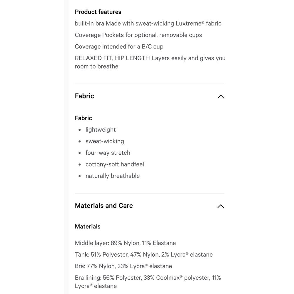 Lululemon Slay the studio 2-in-1 tank with Built in sports bra size 8 - Picture 4 of 9